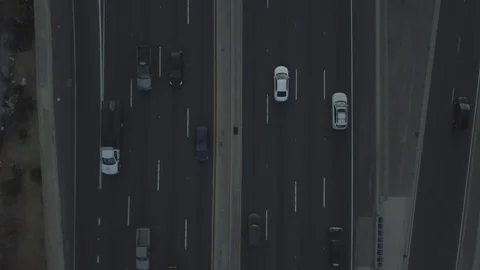 101Freeway ParallelMirrors 1 Stock Footage 93428063