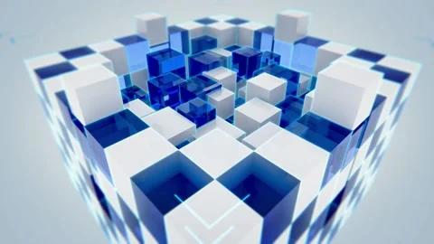 102 Animation Text Lighting Cubes Effect Black Friday 库存影片 138032988