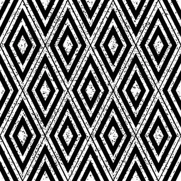 102 Pattern with black and white rhombus 스톡 일러스트