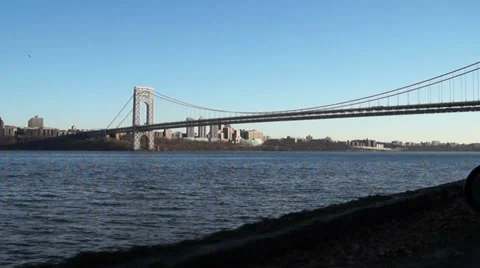 1024 GWB NYC  Stock Footage 34363538