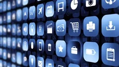App Icons Software Application Digital Technology Background