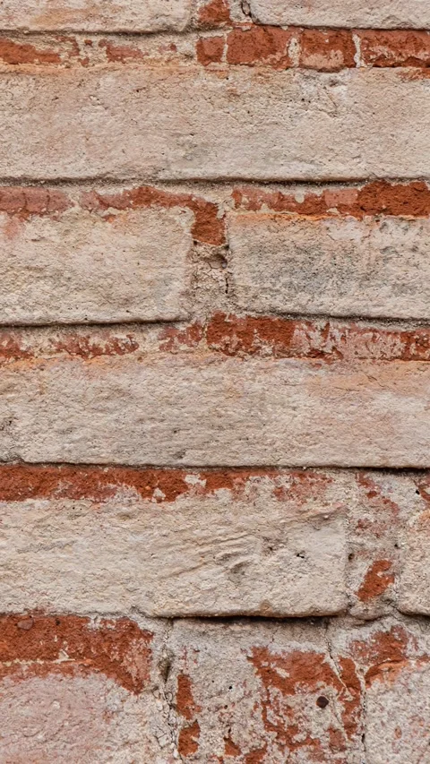 102_Weathered brick wall texture pattern.mp4 Stock Footage 347072420