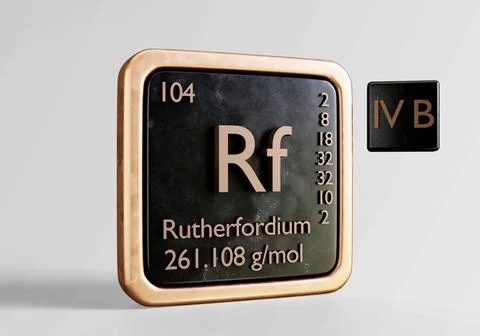 104-Rutherfordium Illustrazione stock