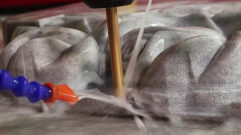 104 stone milling Stock Footage 154203892