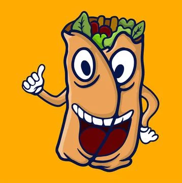 104. TACO HERE Stock Illustration