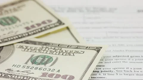 1040 tax return form Stock Footage 21220611