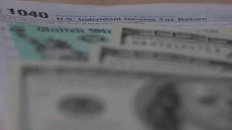 1040 tax return form Stock Footage 24686639