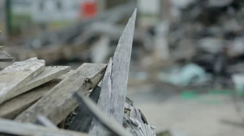 1044 Destroyed Building Rubble 2 Stock Footage 36568431