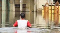 Man Passing Flood