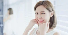 Young asian skin care woman