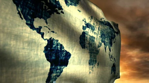 1047 One World Flag Stock-Footage 289153