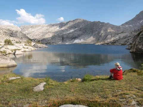 10,568' sierra nevada lake Stock Photos