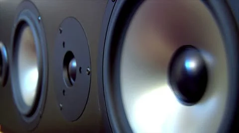 10623 speaker two extreme loop Stock Footage