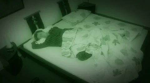 10649 sleepless sleep night camera time lapse wide zoom Stock Footage