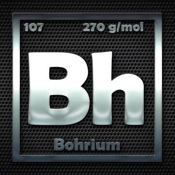 107.-Bohrium Stock Illustration