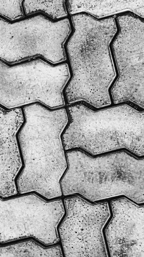 107_Interlocking concrete pavers texture.mp4 Stock Footage 345817323