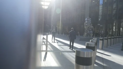 1080 25fps shadow of building on the ground Stock Footage 120172580