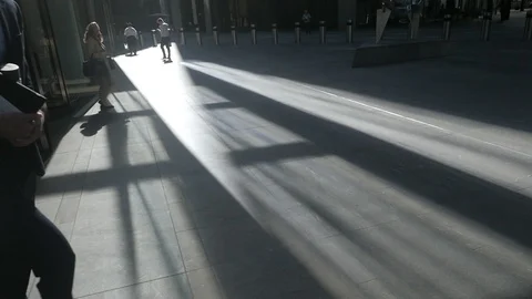 1080 25fps shadow of building on the ground 2  Stock Footage 120172629