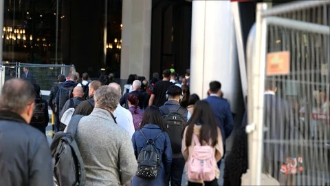 1080 25fps walking though construction works Stock Footage 120172689