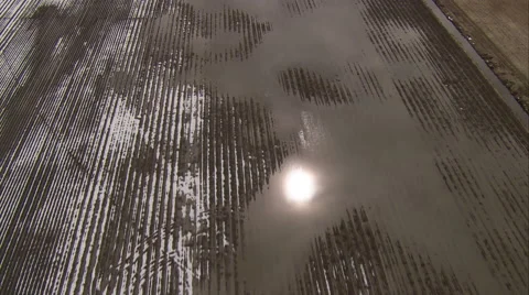 1080HD Cineflex British Columbia reflection of sun on water Vídeo Stock 40194584