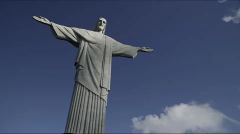 1080HD Timelapse Christ The Redeemer Statue/Clouds Rio De Janeiro, Brazil (Wide) Vídeos de archivo 39737468