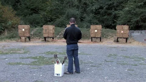 1080p Archery 24 Video stock 12359075