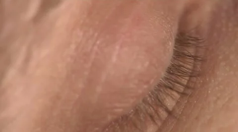 1080P Blue Eye Macro Close Up Stock Footage 7904716