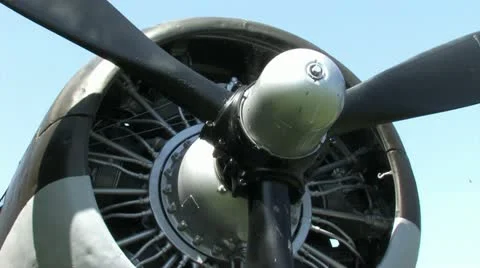 1080p C-47 Propeller Stock-Footage 12667575
