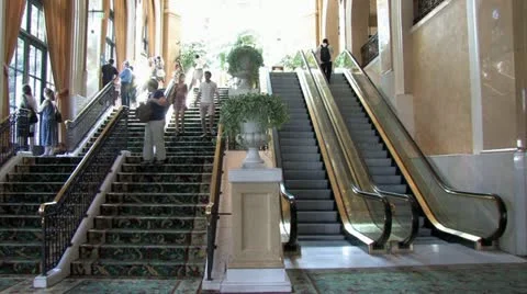 1080p Escalator Time Lapse Stock Footage 11423129