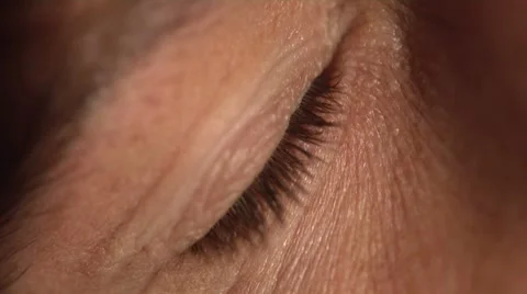 1080p Hazel Eye Macro Close Up Stock Footage 7904552