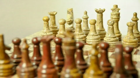 1080p looping chess focus rack Stock Footage 157497