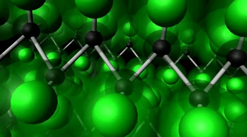 1080P Molecules Compounds and Drugs Teflon Stock Footage