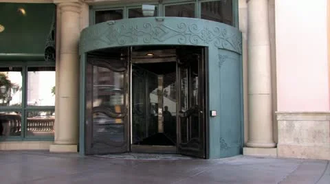 1080p Rotating Door Stock Footage 11424406