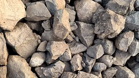 1080p Slow Motion Rotating Shot of Volcanic Rocks - Tenerife Video stock 334786224
