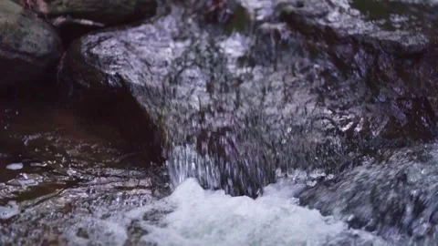 1080p slow-motion Small Waterfall in a Park Stock Footage 265294951