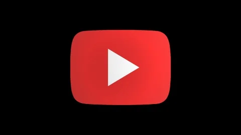 1080p Youtube Icon Spinning On Alpha C Stock Video Pond5