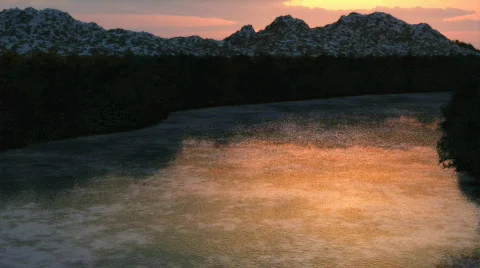 (1088) River Valley Spring Snow Thaw HD Vidéo 357213