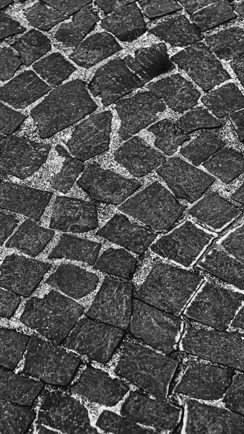 108_Granite cobblestone ground texture pattern.mp4 Stock Footage 345817339