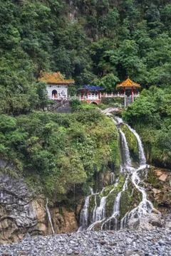 Video: Changchun Temple or Eternal Spring Shrine with Waterfall at ...