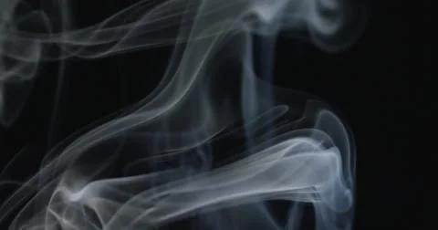 10_WhiteSmoke_BurningOnBlack4 Video stock 52966826