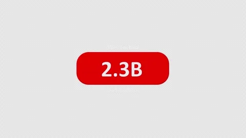 10B Subscriber Counter Animation Video stock 342310970