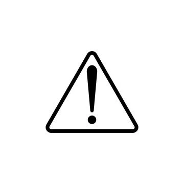 10eps vector illustration of a black danger warning icon, or symbol Stock Illustration