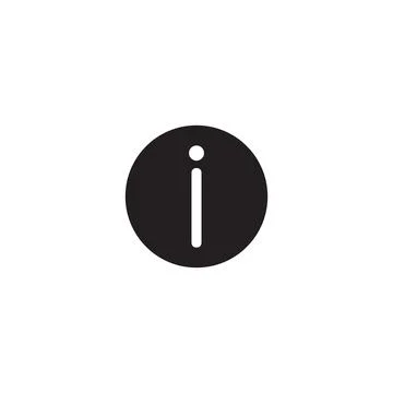 10eps vector illustration of a black information icon, sign, or symbol Stock Illustration