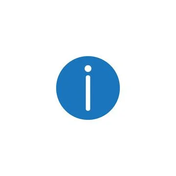 10eps vector illustration of a blue information icon, sign, or symbol Stock Illustration