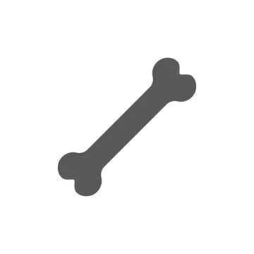10eps vector illustration of a grey bone icon, or symbol Stock Illustration