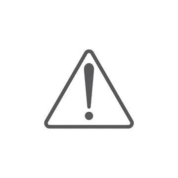 10eps vector illustration of a grey danger warning icon, or symbol Stock Illustration