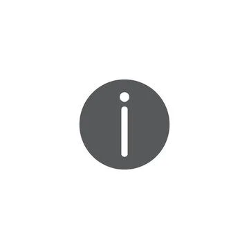 10eps vector illustration of a grey information icon, sign, or symbol Stock Illustration