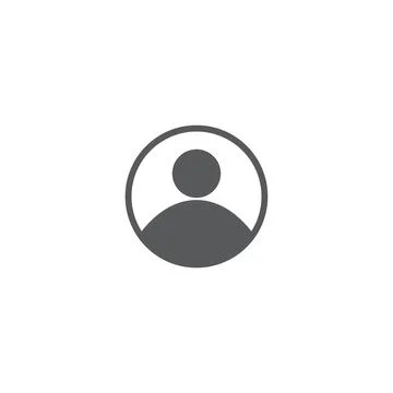 10eps vector illustration of a grey user icon, sign, or symbol Stock Illustration