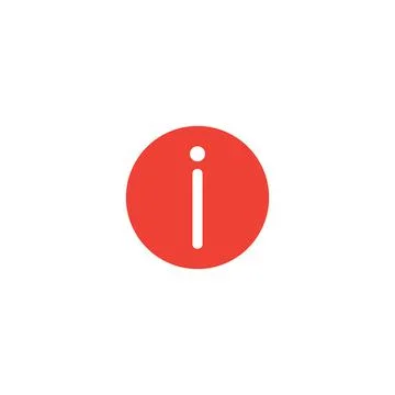 10eps vector illustration of a red information icon, sign, or symbol Stock Illustration
