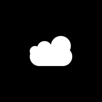 10eps vector illustration of a white cloud icon Stock Illustration